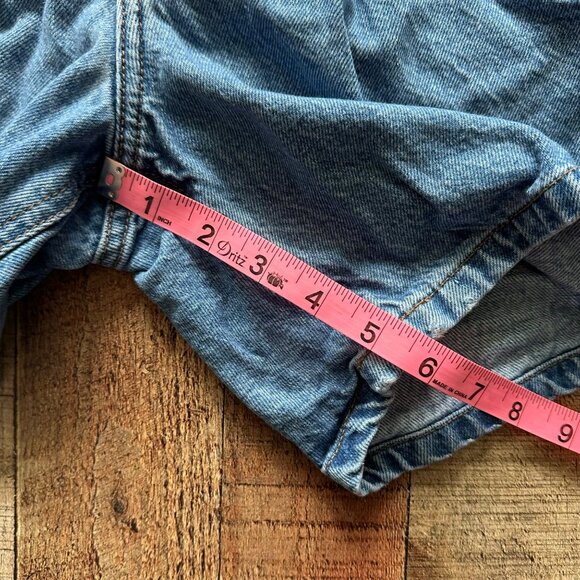 Abercrombie & Fitch High-Rise Denim Loose Shorts Womens Size 23 - Picture 4 of 7